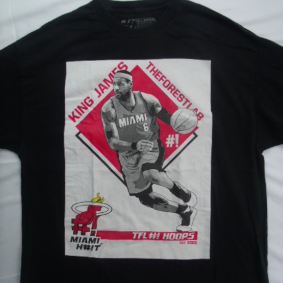 Lebron King James NBA Miami Heat James Graphic 2XL - Picture 2 of 3